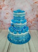 sinine kolmekorruseline lutiketiga mähkmetort