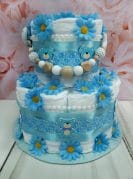 sinine väike mähkmetort karukestega 6