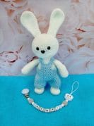 amigurumi jänes ja lutikett püsti