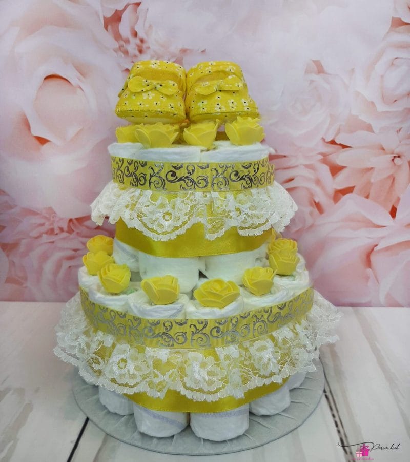 Kollane Väike Mähkmetort Satsidega Kollane Väike Mähkmetort Satsidega