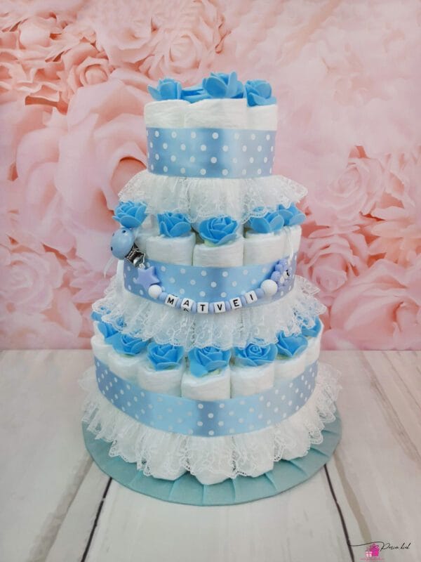 Sinine mähkmetort prints lutiketiga 7