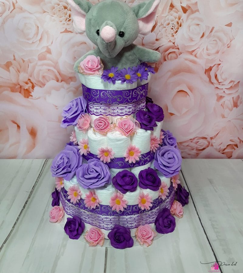 Lilla mähkmetort elevandiga