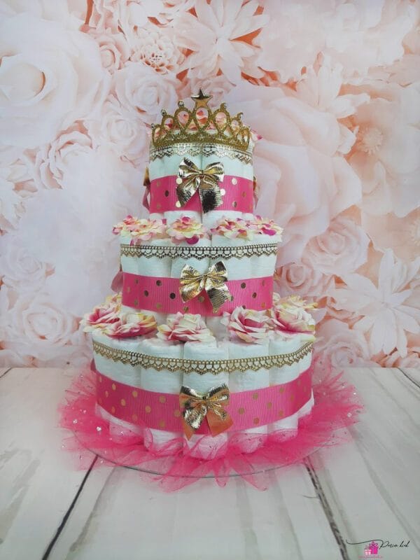 Tumeroosa Mähkmetort Krooniga