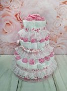 Roosa mähkmetort lutiketiga