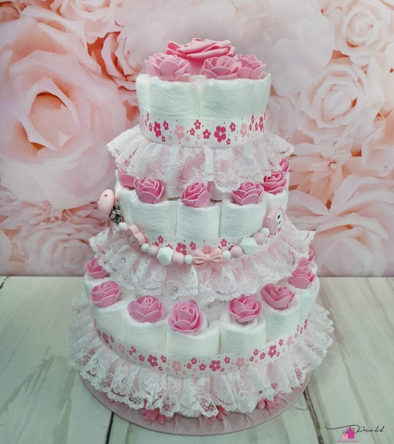 Roosa mähkmetort lutiketiga