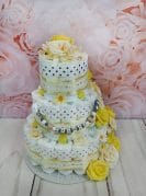 kollane mähkmetort lilledega 2