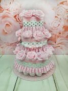 roosa mähkmetort roosidega 1