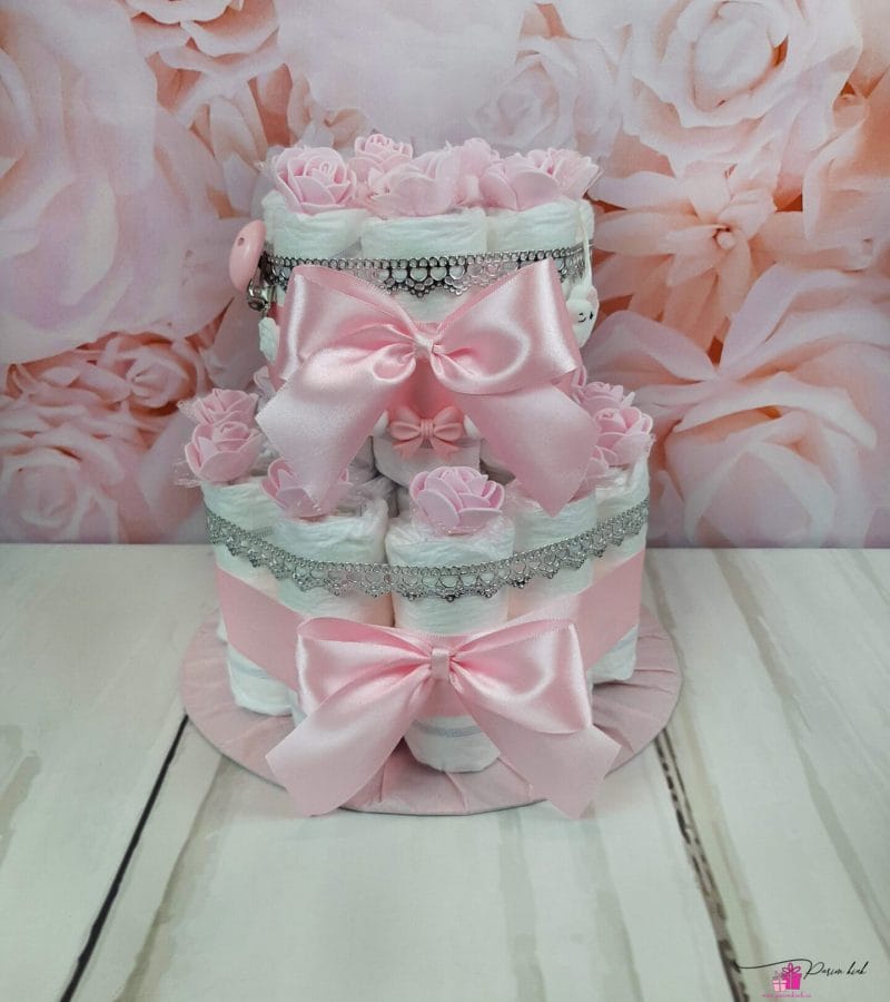 Roosa Väike Mähkmetort Lipsudega