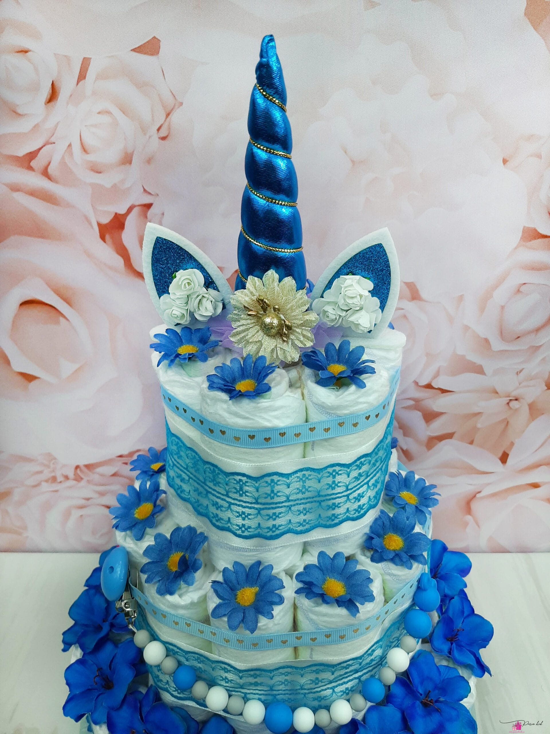 Sinine Kolmekordne Mähkmetort Ükssarvega 1