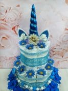 Sinine Kolmekordne Mähkmetort Ükssarvega 1