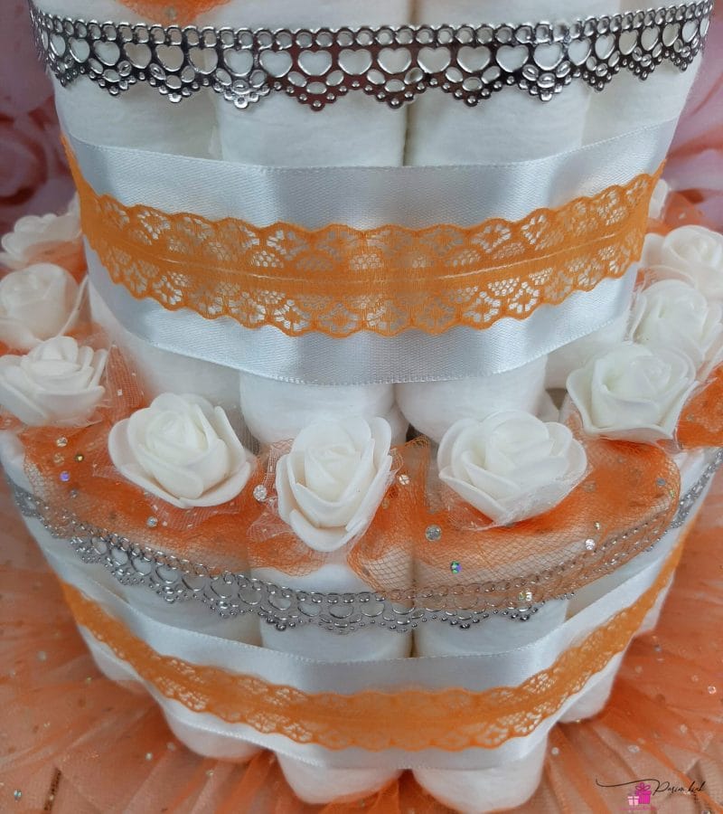 Hõbedane mähkmetort krooniga 1 Hõbedane mähkmetort krooniga 1