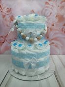 helesinine väike mähkmetort lutiketiga