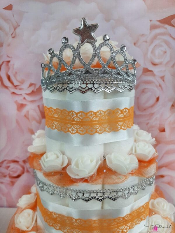 hõbedane mähkmetort krooniga 2 hõbedane mähkmetort krooniga 2