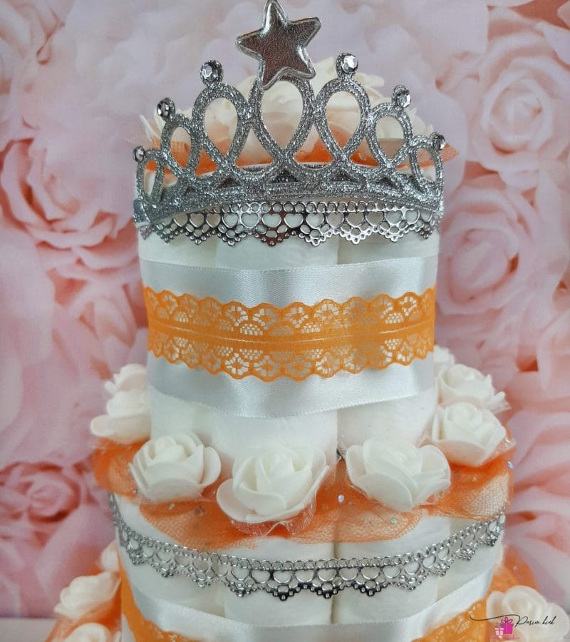 hõbedane mähkmetort krooniga 2 hõbedane mähkmetort krooniga 2