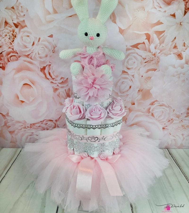 roosa mähkmetort amigurumi ja tutu seelikuga 2 roosa mähkmetort amigurumi ja tutu seelikuga 2