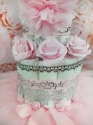 roosa mähkmetort amigurumi ja tutu seelikuga