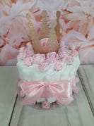 roosa pisike mähkmetort krooniga 1