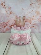 roosa pisike mähkmetort krooniga