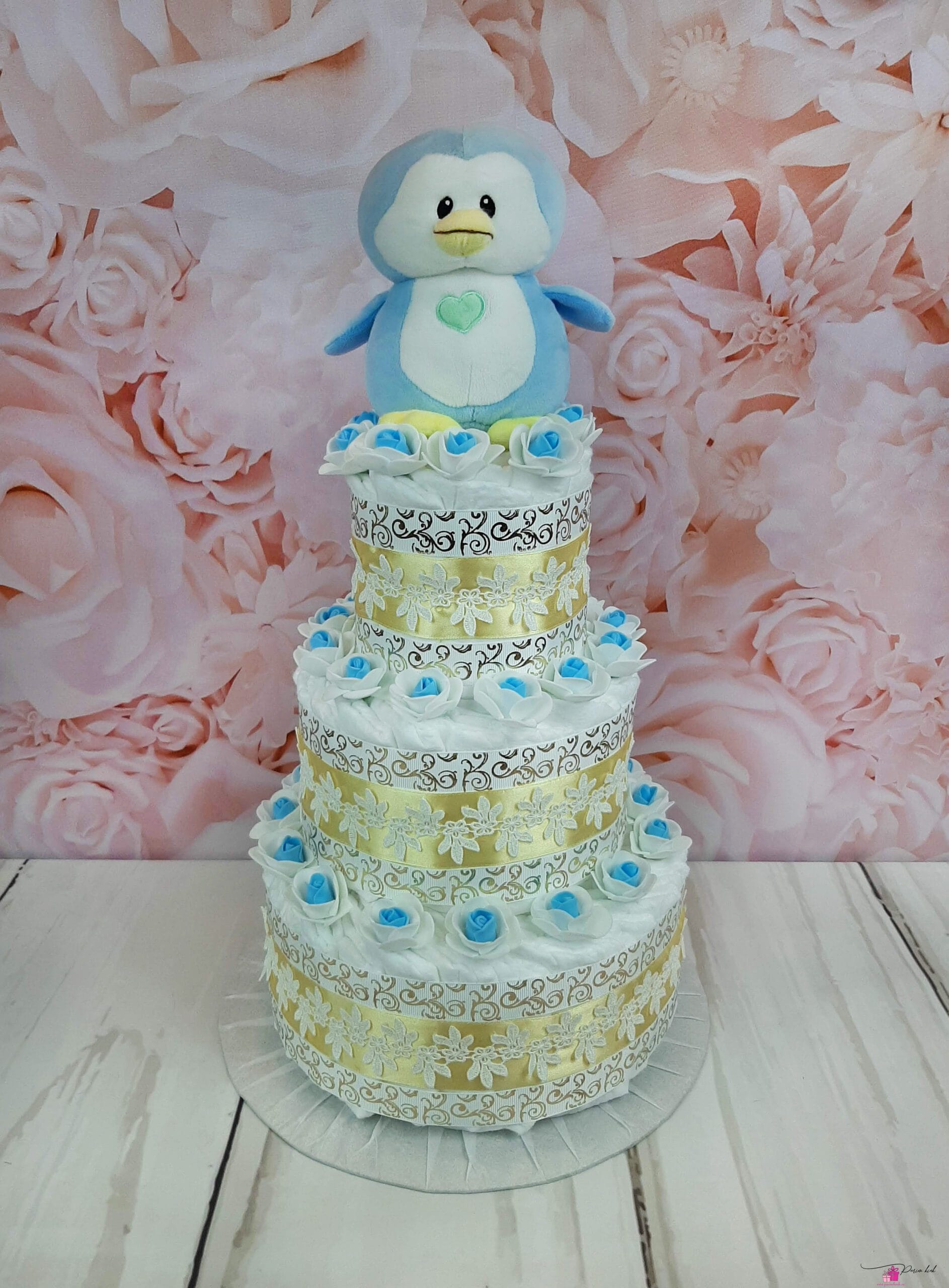 sinine mähkmetort pingviiniga 3