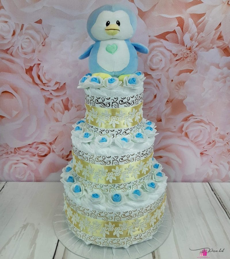 sinine mähkmetort pingviiniga 3