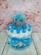 sinine pisike mähkmetort krooniga