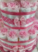 Roosa mähkmetort Valge Karuga 1