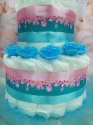 Sinine väike mähkmetort pingviiniga 1