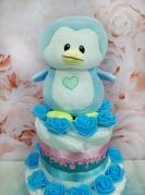 Sinine väike mähkmetort pingviiniga 3