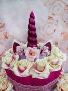 Tumeroosa Mähkmetort Ükssarvega 1