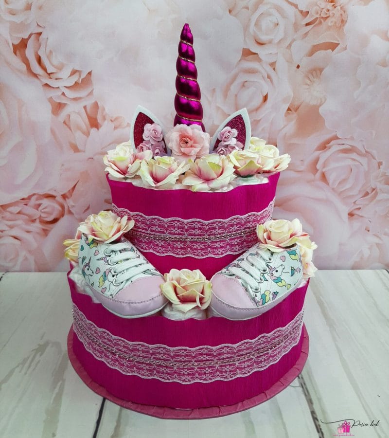 Tumeroosa Mähkmetort Ükssarvega