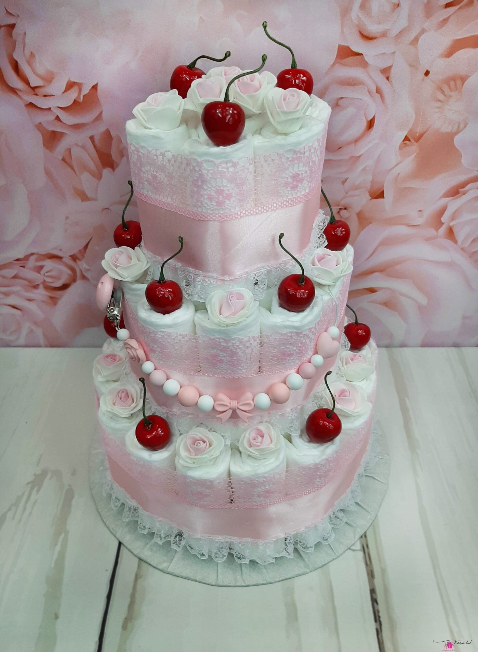 roosa mähkmetort kirssidega 1