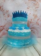 sinine mähkmetort krooniga