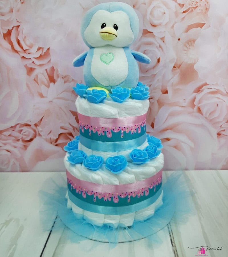 sinine väike mähkmetort pingviinigapg