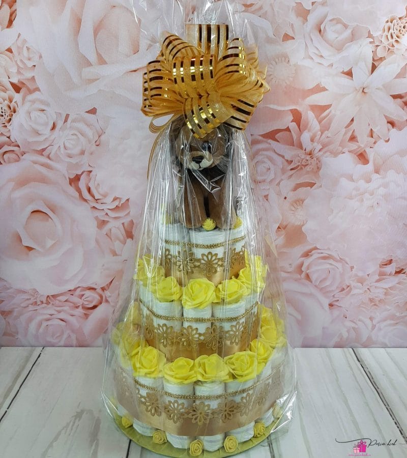 Kollane mähkmetort lõviga 4 Kollane mähkmetort lõviga 4