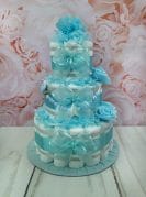 Sinine mähkmetort lipsudega