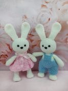 Amigurumi Jänesed Poiss ja Tüdruk