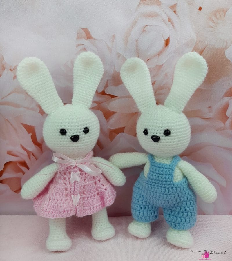 Amigurumi Jänesed Poiss ja Tüdruk Amigurumi Jänesed Poiss ja Tüdruk