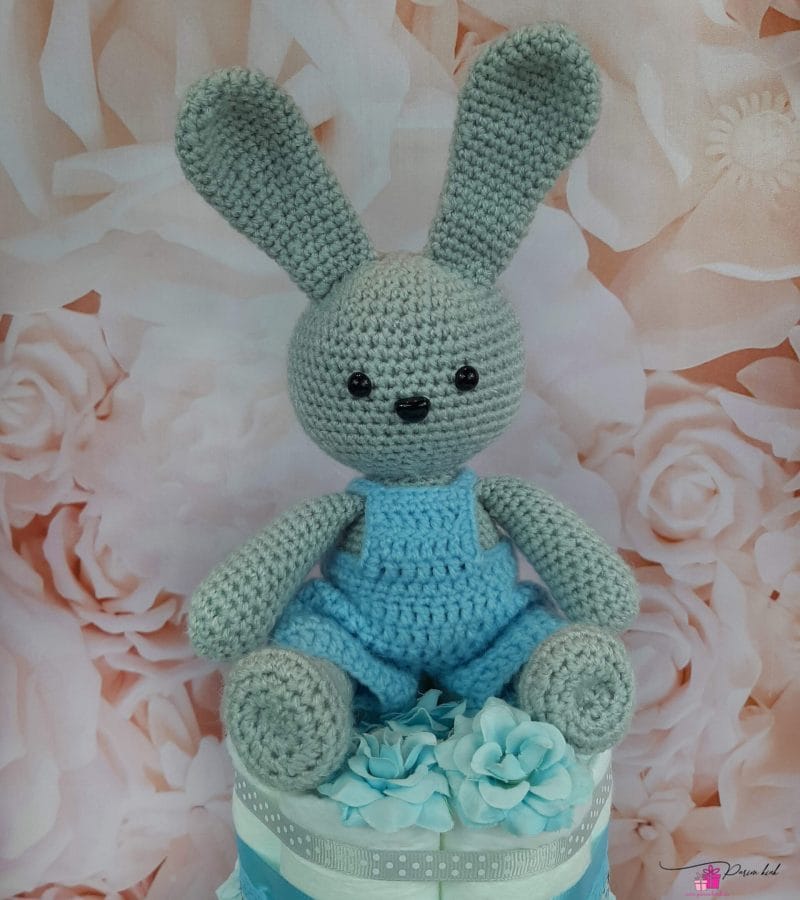 Hall Mähkmetort Amigurumi Jänesega 1 Hall Mähkmetort Amigurumi Jänesega 1