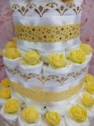 Kollane mähkmetort amigurumiga 2