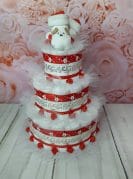 Punane Mähkmetort jõulusokkidega 1