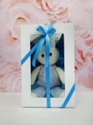 Sinine amigurumi jänes 1