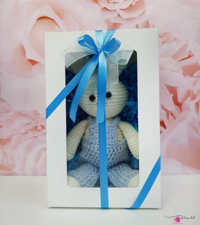 Sinine amigurumi jänes 1 Sinine amigurumi jänes 1