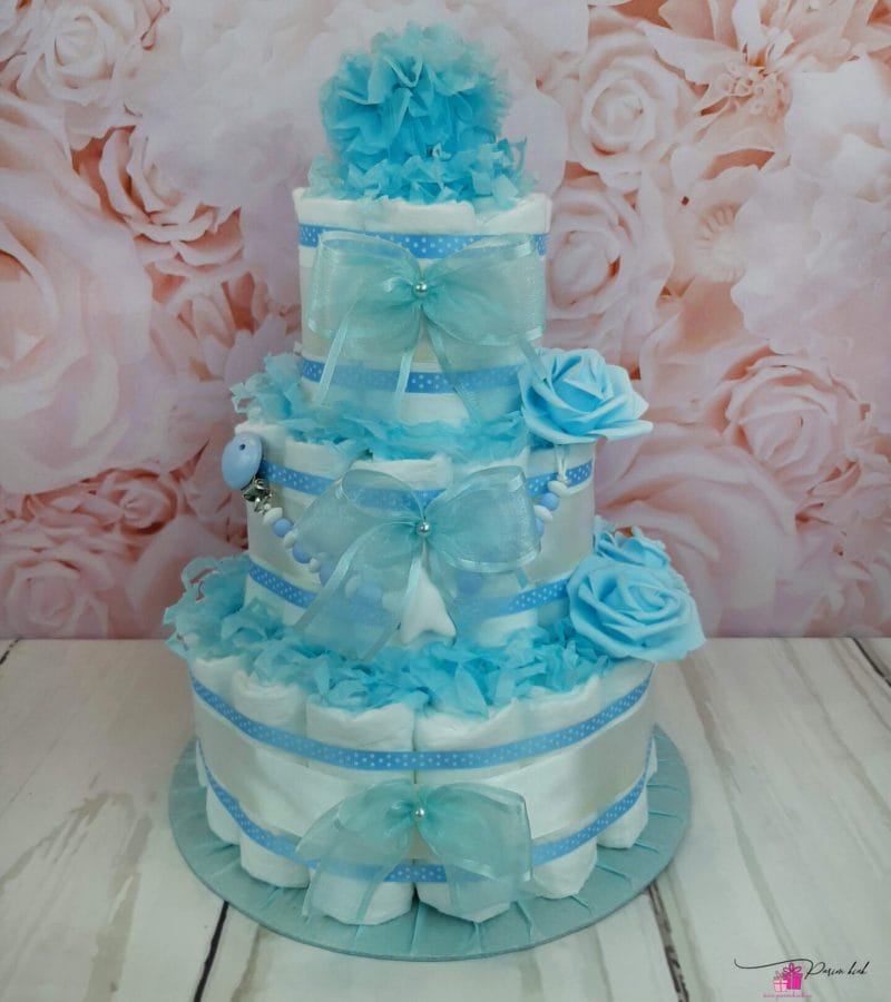 Sinine mähkmetort lipsudega 8