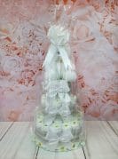 valge mähkmetort LED karuga 12