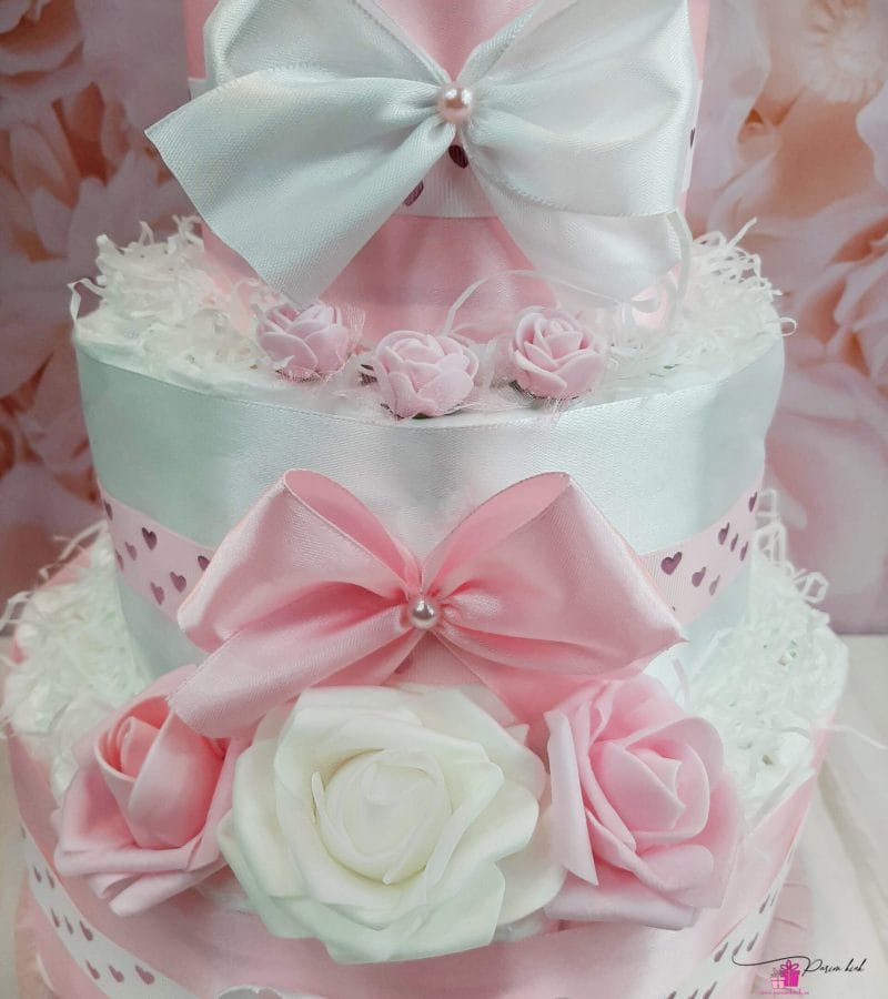 Roosa-Valge Mähkmetort Lipsudega 5 Roosa-Valge Mähkmetort Lipsudega 5