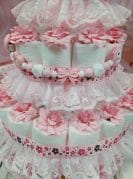 Roosa mähkmetort Pitsiga 1