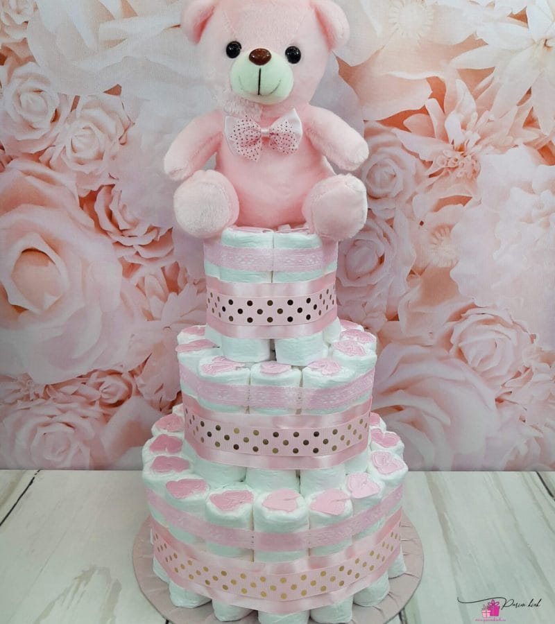 Roosa mähkmetort kaisukaruga