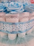 Sinine Mähkmetort Roosidega 4