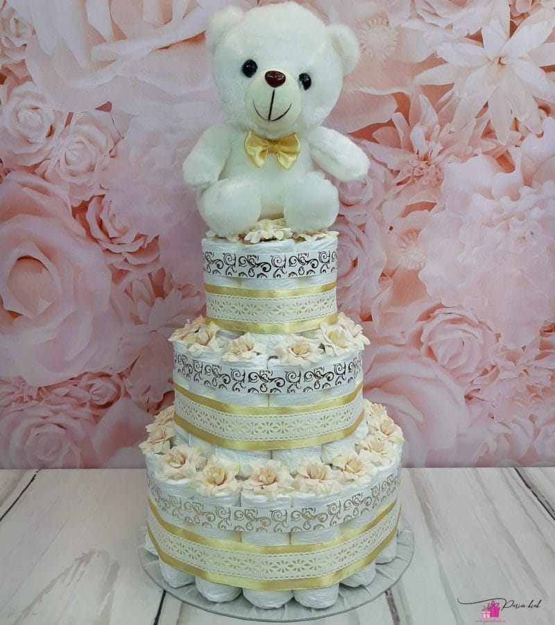 Kuldne mähkmetort karuga