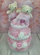 Roosa Kaksikute mähkmetort Kaisutekkidega 1